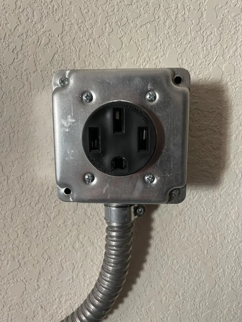NEMA 14-50 outlet installed for Smart Home Electrical in Holden Lakes